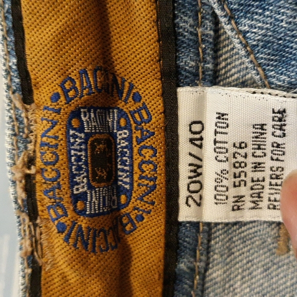 Baccini Jean Skirt with Button Down Front (#70) - Picture 9 of 10